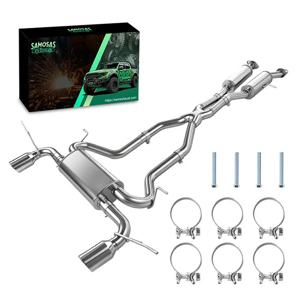 2011-2022 Jeep Grand Cherokee Catback Exhaust System Dual 4.5" Tips - Fits 3.6L V6 & 5.7L Hemi V8