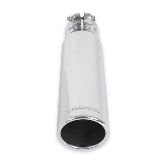 Flowmaster Exhaust Tip - 3.00 in. Rolled Angle Polished SS Fits 2.50 in. Tubing - clamp on
