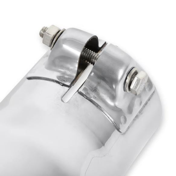 Flowmaster Exhaust Tip - 3.00 in. Rolled Angle Polished SS Fits 2.50 in. Tubing - clamp on