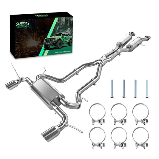 2011-2022 Jeep Grand Cherokee Catback Exhaust System Dual 4.5" Tips - Fits 3.6L V6 & 5.7L Hemi V8