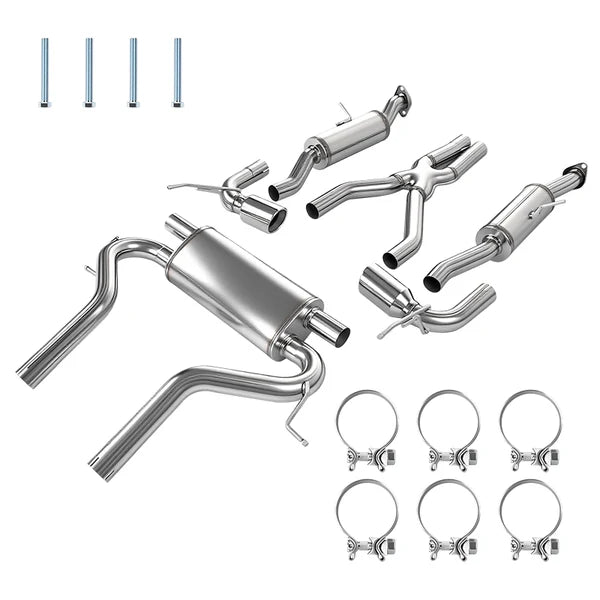 2011-2022 Jeep Grand Cherokee Catback Exhaust System Dual 4.5" Tips - Fits 3.6L V6 & 5.7L Hemi V8