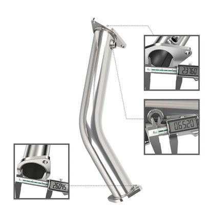 2017-2022 Infiniti Q60 VR30 Downpipe 2016-2024 Infiniti Q50 2023 VR30DDTT 22023+ Nissan Z w/ 3.0L VR30DDTT Race Lower Downpipes