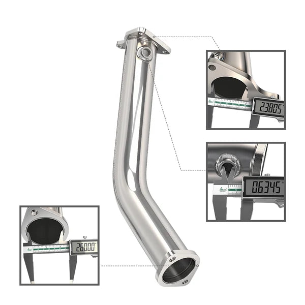 2017-2022 Infiniti Q60 VR30 Downpipe 2016-2024 Infiniti Q50 2023 VR30DDTT 22023+ Nissan Z w/ 3.0L VR30DDTT Race Lower Downpipes