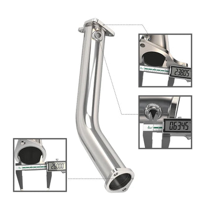 2017-2022 Infiniti Q60 VR30 Downpipe 2016-2024 Infiniti Q50 2023 VR30DDTT 22023+ Nissan Z w/ 3.0L VR30DDTT Race Lower Downpipes