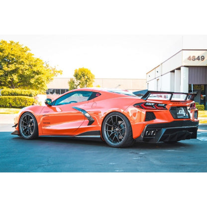 Carbon Fiber Chevrolet Corvette C8 Side Rocker Extensions/ Side Skirt 2020-UP