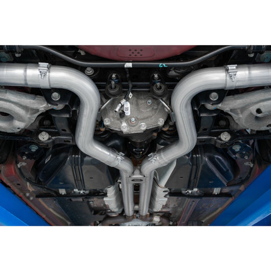 MBRP Ford Mustang GT 5.0L 2018 - 2023, 3" Cat Back, with Quad 4" Dual Wall Tips, Street Version, AL