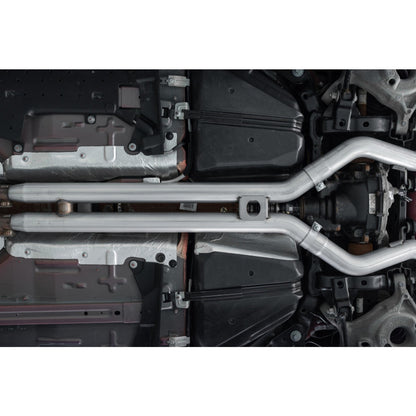 MBRP Ford Mustang GT 5.0L 2018 - 2023, 3" Cat Back, with Quad 4" Dual Wall Tips, Street Version, AL