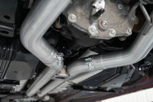MBRP 3" Cat Back, with Quad 4" Dual Wall Tips, Race Version, AL, Ford Mustang GT 5.0L 2018 - 2023