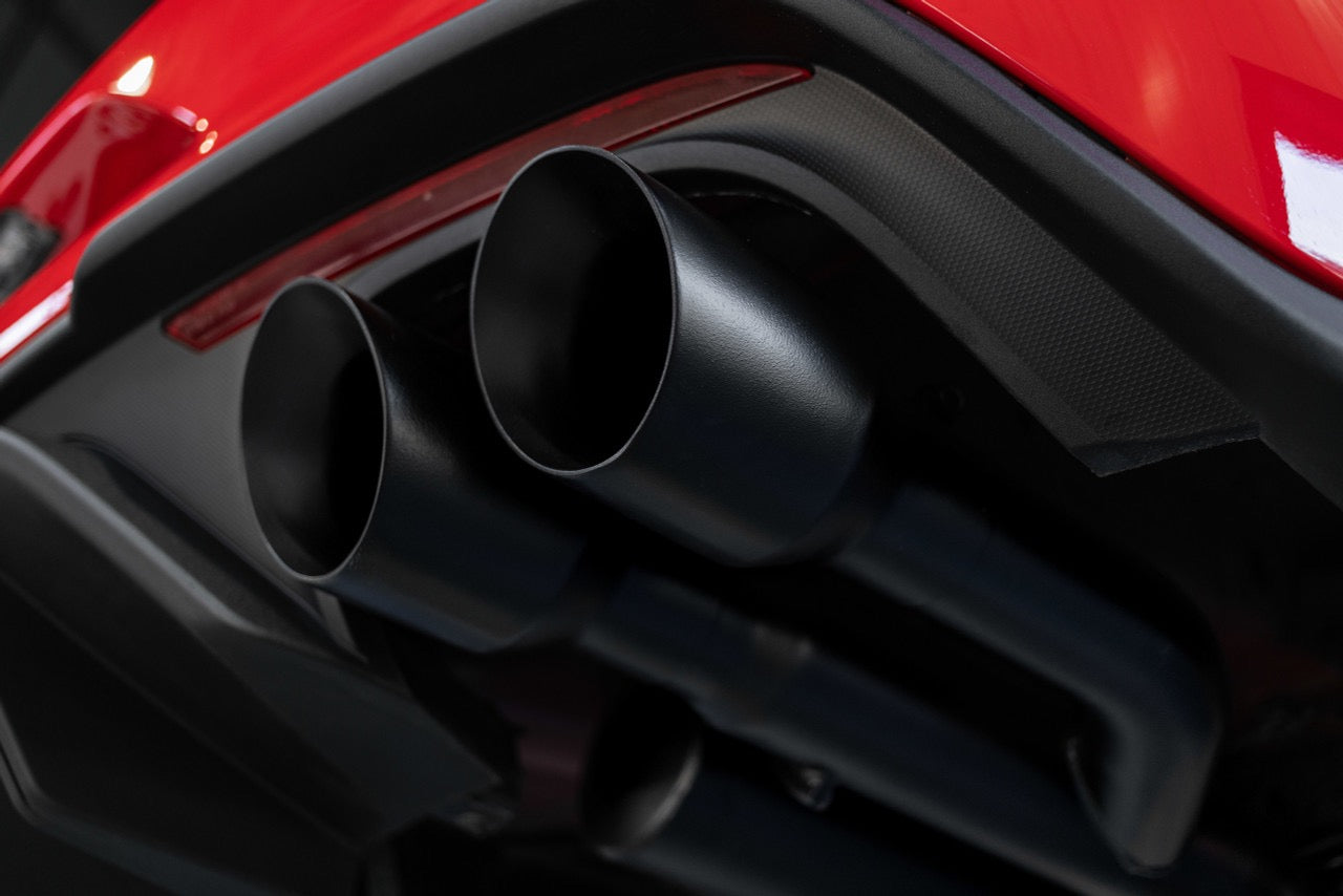 MBRP 3" Cat Back, with Quad 4" Dual Wall Tips, Race Version, AL, Ford Mustang GT 5.0L 2018 - 2023