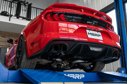 MBRP Ford Mustang GT 5.0L 2018 - 2023, 3" Cat Back, with Quad 4" Dual Wall Tips, Race Version, T304