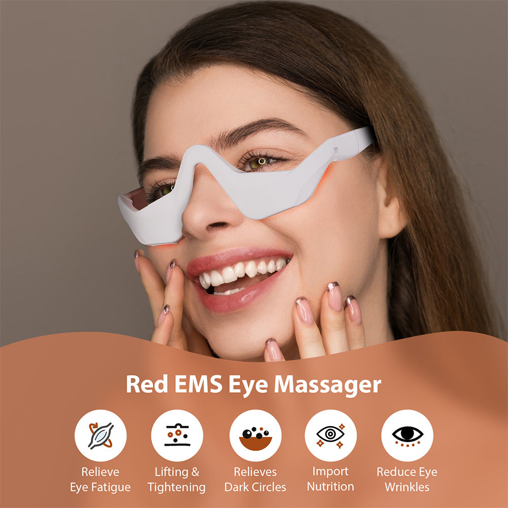 Microcurrent Eye Massager with Red Light Therapy