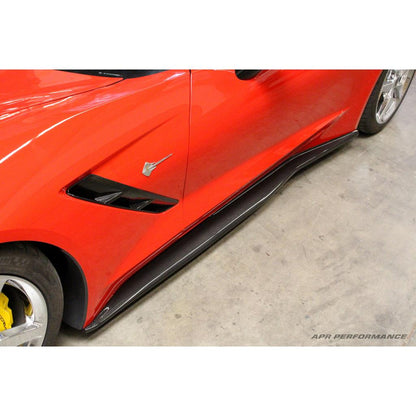 Carbon Fiber Chevrolet Corvette C7 / C7 Z06 Side Rocker Extensions / Side Skirt (2014–2019)