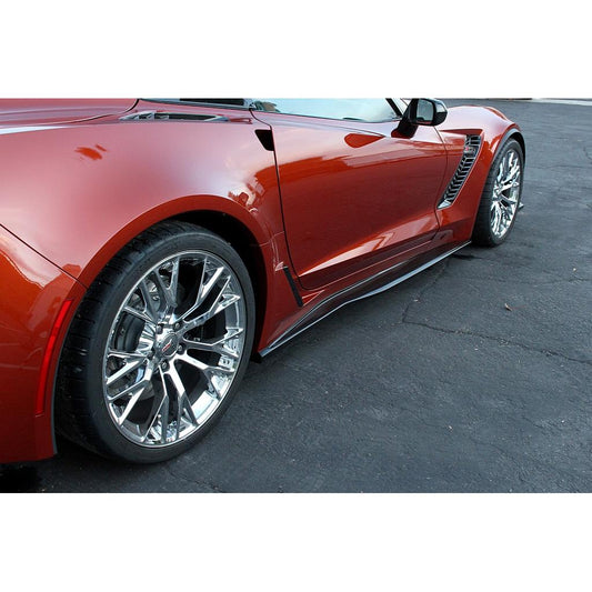 Carbon Fiber Chevrolet Corvette C7 / C7 Z06 Side Rocker Extensions / Side Skirt (2014–2019)